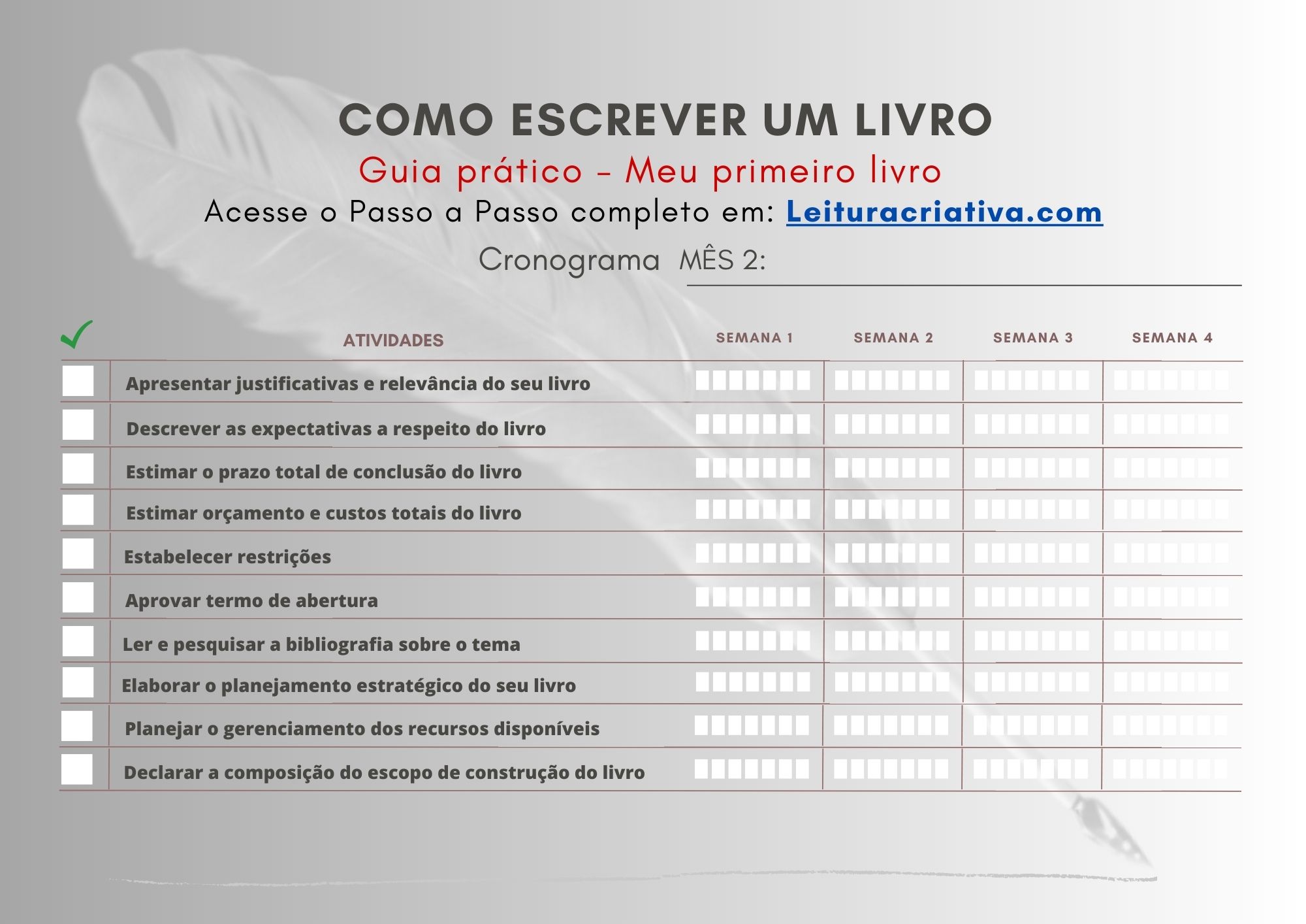 Cronograma como escrever um livro2 Cronograma como escrever um livro2