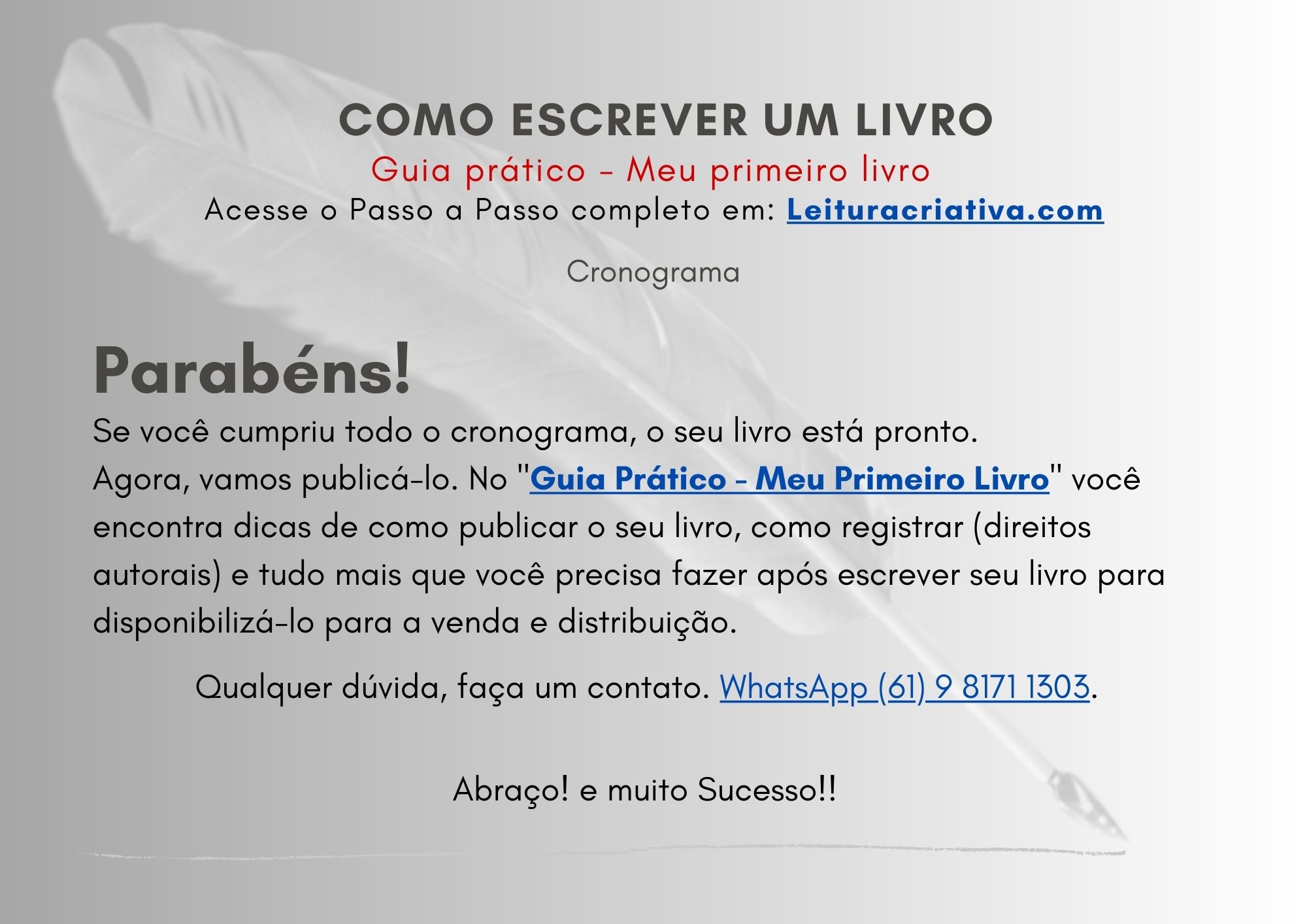 Cronograma como escrever um livro6 Cronograma como escrever um livro6
